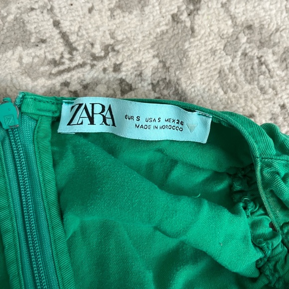 Green, slanted crop top. Great for going out. Never worn! - Picture 4 of 4